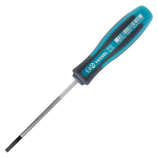 Vessel Tools 910S475 MEGADORA Thin Shank Screwdriver No.910, Slotted 4 mm