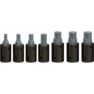 Wright Tool 403 1/2" Drive 6 Point Impact Hex Bit Socket Set 7 Piece