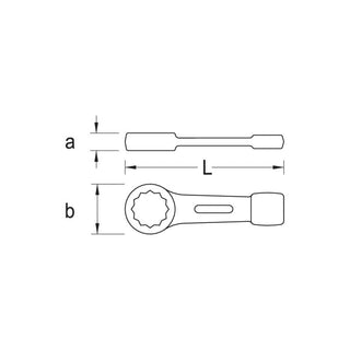 Gedore 6474460 306 Ring Slogging Spanner 38 mm