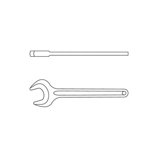 Gedore 6574680 Single open ended spanner 15 mm