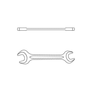 Gedore 6585450 Double open ended spanner 12x14 mm