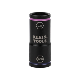 Klein Tools 66073 Flip Impact Socket, 15/16 and 7/8-Inch