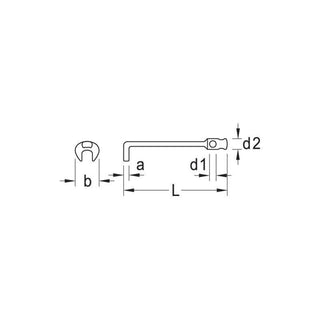 Gedore 6670800 Crowfoot spanner 30 mm