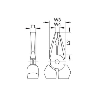 Gedore 6730480 Small combination pliers