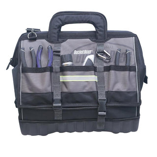 Bucket Boss 68118-HV 18" HV Pro Drop-Bottom Tool Bag 19 Pockets