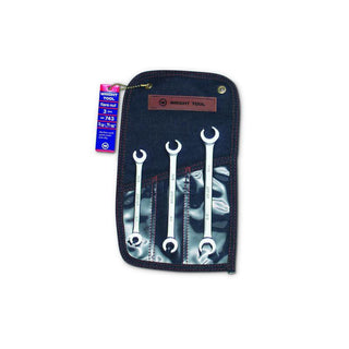 Wright Tool 743 Flare Nut Wrench Set 3 Piece