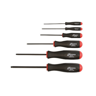 Bondhus 74686 Ball End Screwdriver Set, 6 Piece