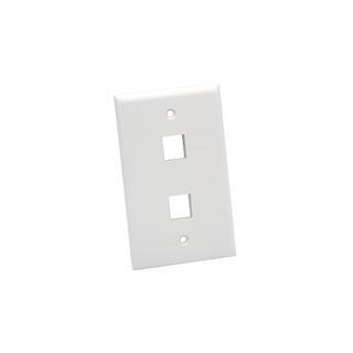 Platinum Tools 602WH-25 Wall Plate, Standard, 2 Port, 25 Piece/Installer Pack, White