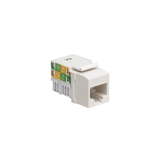 Platinum Tools 726WH-1 Keystone Jack, Cat6, 110, White