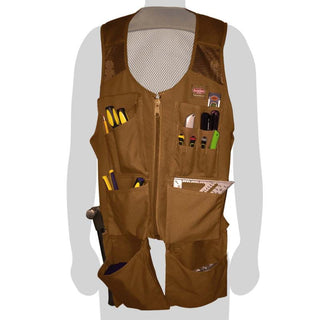 Bucket Boss 80450 SuperVest, L/XL Waist, Canvas, Brown, 14-Pocket