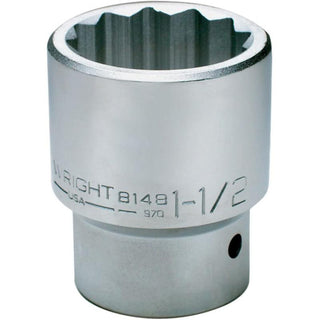 Wright Tool 8196 Square 12 Point Standard Socket 1-Inch Drive