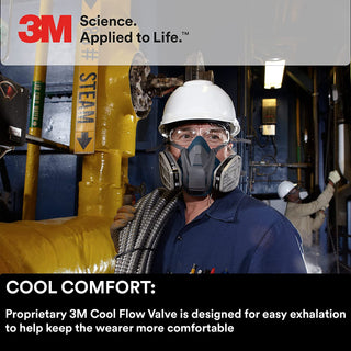 3M Rugged Comfort Quick Latch Half Facepiece Reusable Respirator