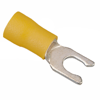 Ideal 83-7091 Vinyl Insulated Snap Spade Terminal, 12-10 AWG, #10 Stud, 250/Box