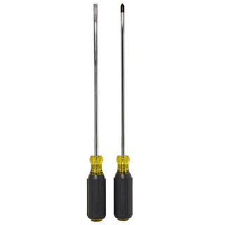 Klein Tools 85072 10" Long Blade Screwdriver Set, 2 Piece