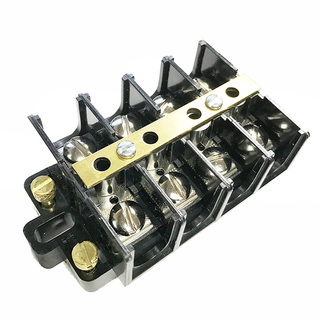 Ideal 89-505 Terminal Strip, Shorting Block, 4-Pole, 22-6 AWG