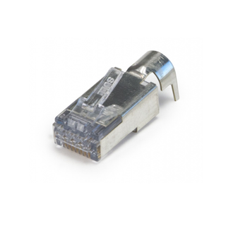 Platinum Tools 202052J ezEX48 -Shielded CAT6A Connector, External Ground - Pack of 50