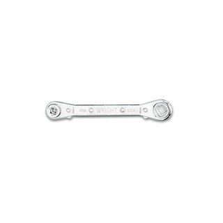 Wright Tool 9397 eversible Ratcheting Box Wrench, 1/4"-3/16" Square x 916"-1/2" Hex