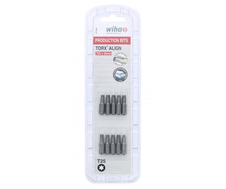 Wiha Tools 71544 TORX® Align Insert Bit, T25 x 25mm, 10 Pieces