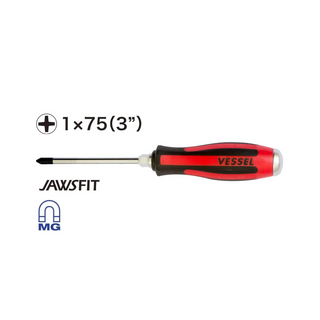 Vessel Tools 9806JSPB Phillips JIS Tip Screwdriver Set, 6 Pc.