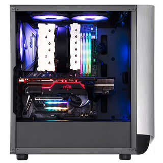 SilverStone SEA1SB-G ATX mid-tower case with aluminum bezel and steel chassis