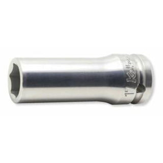 Ko-Ken AN14300-17 1/2 In Sq. Dr. Aluminum Wheel Nut Socket 17mm 6 Point Length 80mm Aluminum