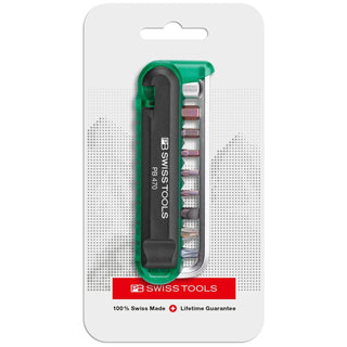 PB Swiss Tools PB 470.Green CN BikeTool: Pocket Tool With 9 Screwdriving Tools