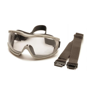 Pyramex G604T2 Capstone -  Chem Splash-Clear Goggle With Anti-Fog-2 Straps