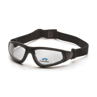 Pyramex GB4010STR15 XSG Reader - Clear +1.5 H2X Anti-Fog Reader Lens with Black Strap/Temples