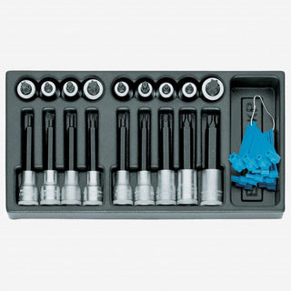 Gedore 1402226 Screwdriver bit socket set 1/2" in 1/3 ES tool module