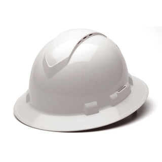 Pyramex HP541 Ridgeline Full Brim Hard Hat, 4 point Ratchet Suspension