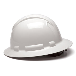 Pyramex HP541 Ridgeline Full Brim Hard Hat, 4 point Ratchet Suspension