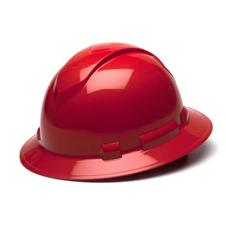 Pyramex HP541 Ridgeline Full Brim Hard Hat, 4 point Ratchet Suspension