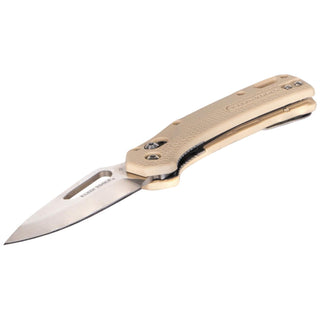 Klein Tools OGK000TNT Resurgence Hunting Pocket Knife, Sand & Drop Point