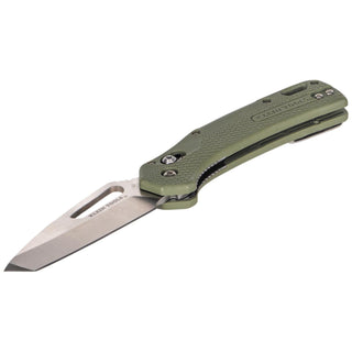 Klein Tools OGK001GNT Resurgence Hunting Pocket Knife, Green & Tanto