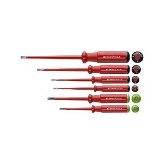 PB Swiss Tools PB 5543 Classic VDE Screwdriver Set, Slim, 6pcs