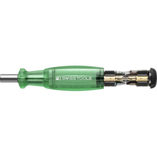 PB Swiss PB 6464.Green Bit Holding Screwdriver with Magazine, Slotted, Phillips, TORX®, 9 Pcs