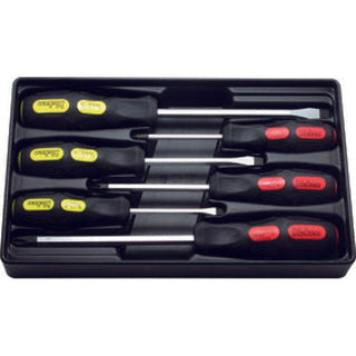 Koken PK166PS/6 Screwdriver Set PH1-2-3/SL5-6-8 ABS Tray Blade Through type 6 pieces