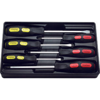 Koken PK168PS/6 Screwdriver Set PH1-2-3/SL5-6-8 ABS Tray 6 pieces