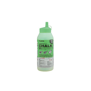 Tajima Tool PLC2-FG900 Micro Chalk Powdered Snap Line Chalk Fluorescent Green 32oz