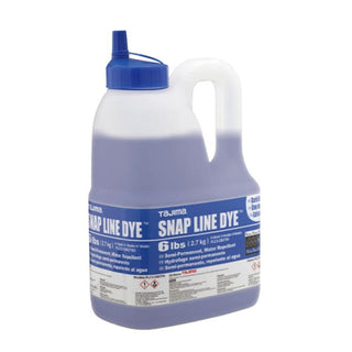 Tajima PLC3-DB2700 Snap Line Dye, permanent marking chalk, dark blue, easy-fill nozzle, 6lbs. / 2.7 kg