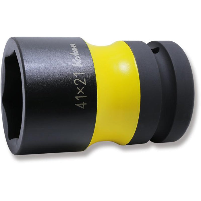 Koken PW8P-41X21 1 Sq. Dr. Rear Wheel Nut Socket 41 x 21mm Hex x Square Length 87mm Color coded