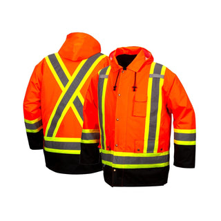 Pyramex RC7P3520 7-in-1 Hi-Vis Orange Parkas