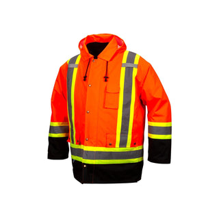 Pyramex RC7P3520 7-in-1 Hi-Vis Orange Parkas