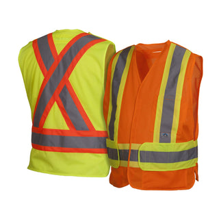 Pyramex RCA27SE Type R - Class 2 Non FR Self Extinguishing Hi Vis Safety Vest