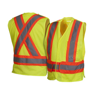 Pyramex RCA27 Type R - Class 2 Hi Vis Lime Safety Vest