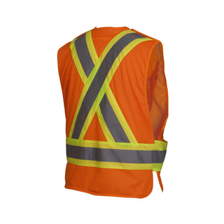 Pyramex RCA27SE Type R - Class 2 Non FR Self Extinguishing Hi Vis Safety Vest