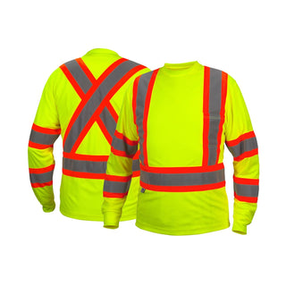 Pyramex RCLTS31 Hi-Vis Long Sleeve Moisture Wicking T-Shirts