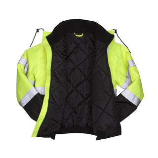 Pyramex RJ3210 Type R - Class 3 Hi-Vis Lime Jacket