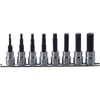 Koken RS3010M/8-L100 3/8 Sq. Dr. Bit Socket set 3mm-12mm Hex Length 100mm 8 pieces