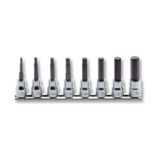 Koken RS3015M/8-L100 3/8 Sq. Dr. Bit Socket set 3mm-12mm Hex Length 100mm 8 pieces